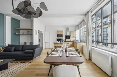 Cuisine ou kitchenette dans l'établissement Amazing Montorgueil