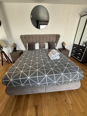 Un ou plusieurs lits dans un hébergement de l'établissement LOFT Paris la Villette