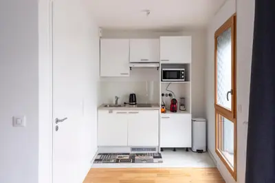 Cuisine ou kitchenette dans l'établissement LOFT Paris la Villette