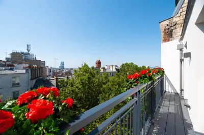 Balcon ou terrasse dans l'établissement Demeure Montmartre