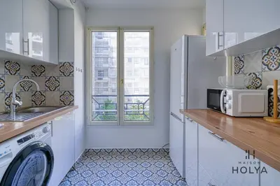Cuisine ou kitchenette dans l'établissement Aux portes de Paris - Le Plénitude - 347B