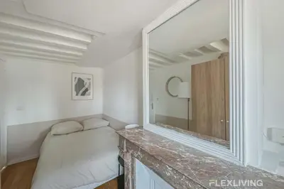 Un ou plusieurs lits dans un hébergement de l'établissement Flexliving - whole flat - Lune