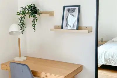 Un ou plusieurs lits dans un hébergement de l'établissement Flexliving - room - Entrepreneur