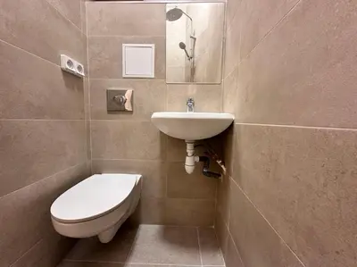 Salle de bains dans l'établissement Studio Metro Paris La-defense