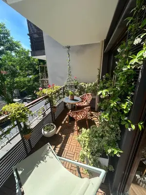 Balcon ou terrasse dans l'établissement Les Chambres de David