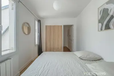 Un ou plusieurs lits dans un hébergement de l'établissement Flexliving - room - Saint Martin