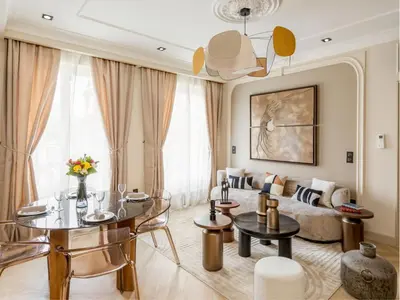 Coin salon dans l'établissement Merveil - Signature Suite - Marais -Turbigo III