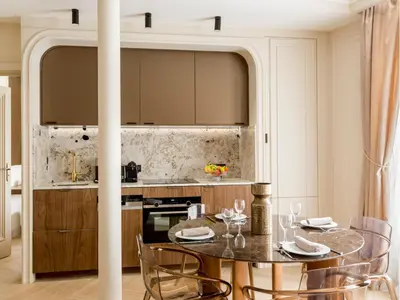 Cuisine ou kitchenette dans l'établissement Merveil - Signature Suite - Marais -Turbigo III