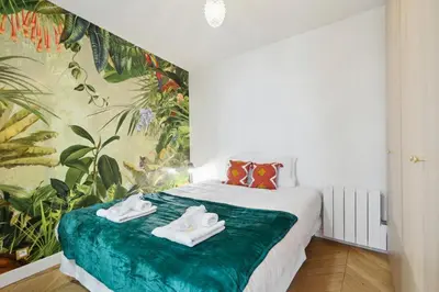 Un ou plusieurs lits dans un hébergement de l'établissement Bluestay 114 : Superbe appartement à Bastille