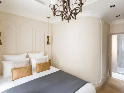 Un ou plusieurs lits dans un hébergement de l'établissement Merveil - Luxury Suite - Marais - Turbigo II