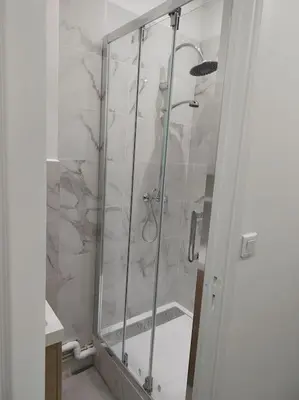 Salle de bains dans l'établissement Studio à deux pas du métro