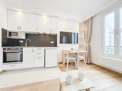 Cuisine ou kitchenette dans l'établissement 122 - Luxueux pied-à-terre parisien
