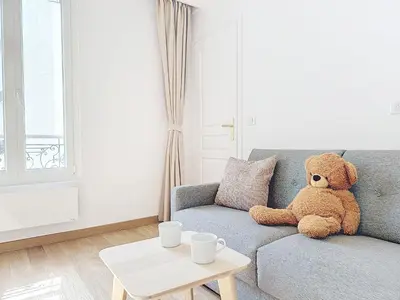 Coin salon dans l'établissement 122 - Luxueux pied-à-terre parisien