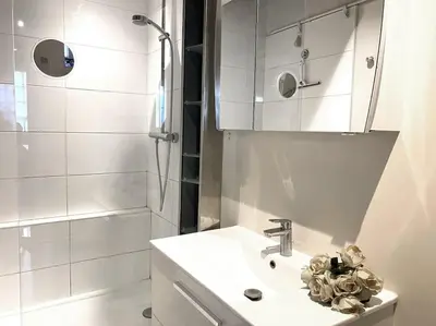 Salle de bains dans l'établissement Nid douillet au cœur de Paris