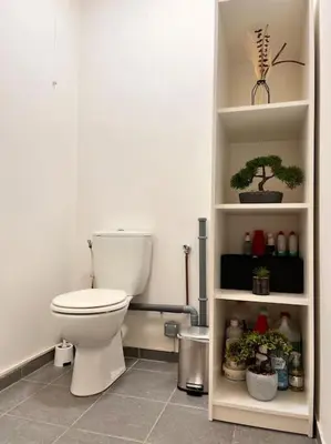 Salle de bains dans l'établissement Appartement Saint-Denis proche Stade de France