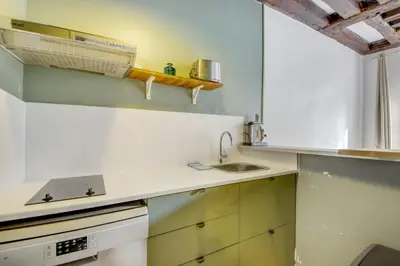 Cuisine ou kitchenette dans l'établissement Paris Marais Lombards
