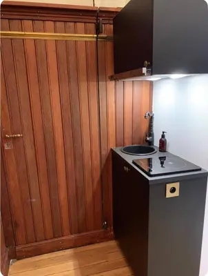 Cuisine ou kitchenette dans l'établissement Studio Paris 7e Tour Eiffel