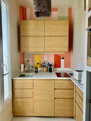Cuisine ou kitchenette dans l'établissement Magnifique appartement entièrement rénové