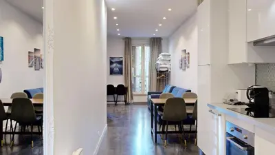 Coin salon dans l'établissement Bluestay 63 - Appartement cozy, Paris centre