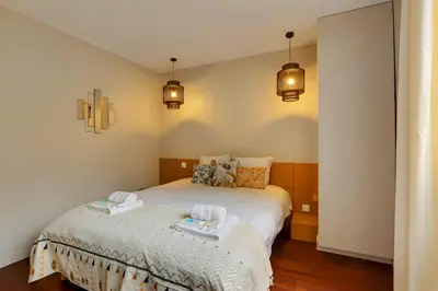 Un ou plusieurs lits dans un hébergement de l'établissement Bluestay 87 - Magnifique Appartement à Paris