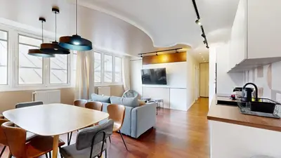 Cuisine ou kitchenette dans l'établissement Bluestay 87 - Magnifique Appartement à Paris