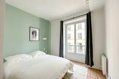 Un ou plusieurs lits dans un hébergement de l'établissement Flexliving - room - Echiquier