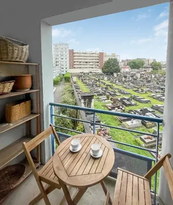 Balcon ou terrasse dans l'établissement Confort et Style aux Portes de Paris