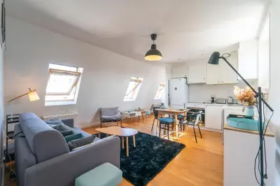 Cuisine ou kitchenette dans l'établissement Le Céleste - Wifi - Sacré-Cœur