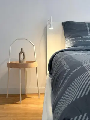 Un ou plusieurs lits dans un hébergement de l'établissement Appartement 3p proche du Stade de France