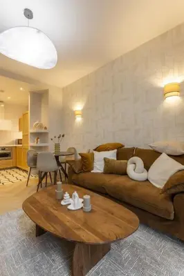 Coin salon dans l'établissement New 1 bedroom - Jardin des Plantes-Gobelins- 5ème