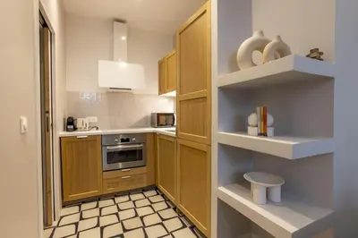 Cuisine ou kitchenette dans l'établissement New 1 bedroom - Jardin des Plantes-Gobelins- 5ème