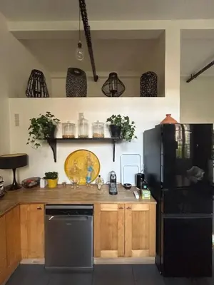 Cuisine ou kitchenette dans l'établissement Appartement Loft centre ville