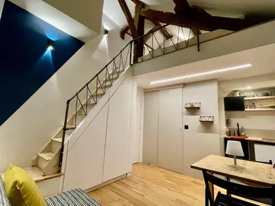 Cuisine ou kitchenette dans l'établissement Très joli Studio - centre Paris - Le Coeur du Marais