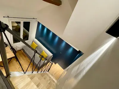 Un ou plusieurs lits dans un hébergement de l'établissement Très joli Studio - centre Paris - Le Coeur du Marais