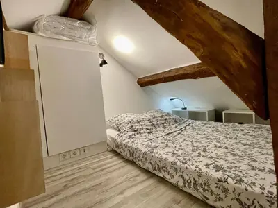 Un ou plusieurs lits dans un hébergement de l'établissement Très joli Studio - centre Paris - Le Coeur du Marais