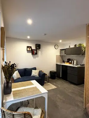 Cuisine ou kitchenette dans l'établissement Studio moderne et cosy - Grand Rex