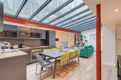 Cuisine ou kitchenette dans l'établissement Sweett - Sentier