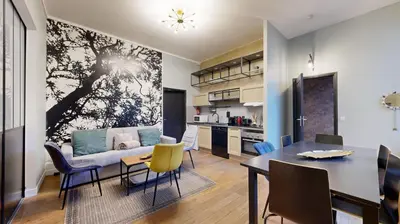 Cuisine ou kitchenette dans l'établissement Bluestay 7 - Charmant appartement à Paris 15