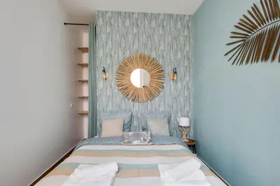 Un ou plusieurs lits dans un hébergement de l'établissement Bluestay 8 - Charmant appartement à Paris 12