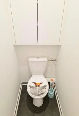 Salle de bains dans l'établissement Cosy 2 pièces proche de Paris avec parking