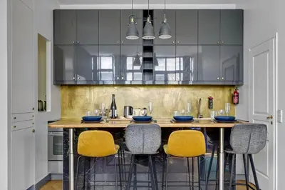 Cuisine ou kitchenette dans l'établissement Bluestay 19 - Charmant appartement à Paris 11