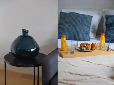 Un ou plusieurs lits dans un hébergement de l'établissement Bluestay 52 - Superbe appartement à Paris 15