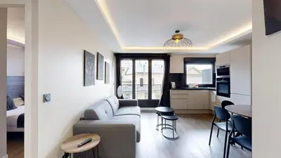 Coin salon dans l'établissement Bluestay 54 - Superbe appartement à Paris