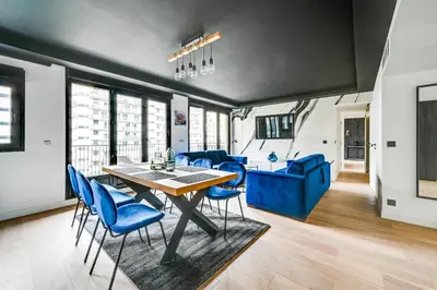 Coin salon dans l'établissement Bluestay 55 - Charmant appartement à Paris