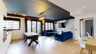 Coin salon dans l'établissement Bluestay 55 - Charmant appartement à Paris