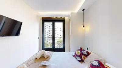 Un ou plusieurs lits dans un hébergement de l'établissement Bluestay 56 - Superbe appartement à Paris