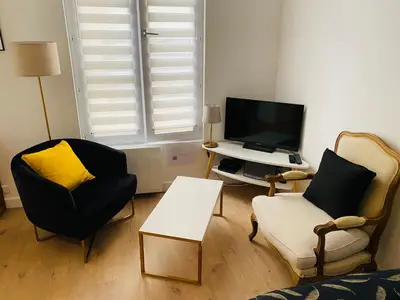 Télévision ou salle de divertissement dans l'établissement Appartement entier aux Abbesses - Montmartre - Flat in Montmartre