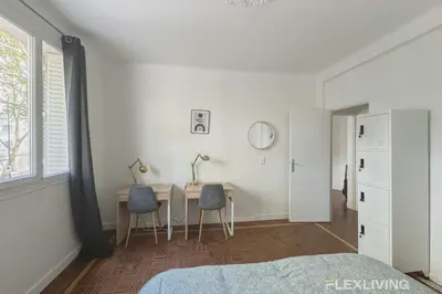 Un ou plusieurs lits dans un hébergement de l'établissement Chambre Paris 10 - Bail mobilité