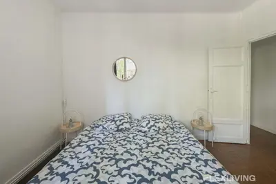 Un ou plusieurs lits dans un hébergement de l'établissement Flexliving - whole flat - Verdun