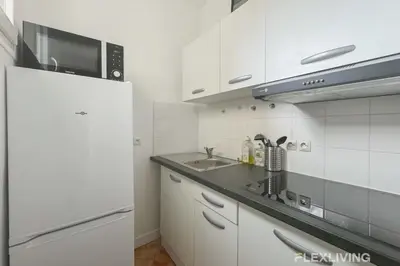 Cuisine ou kitchenette dans l'établissement Flexliving - room - Lemoine